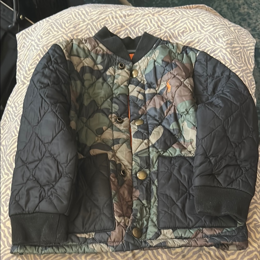 Little boys Polo by Ralph Lauren Camo Bomber Jacket